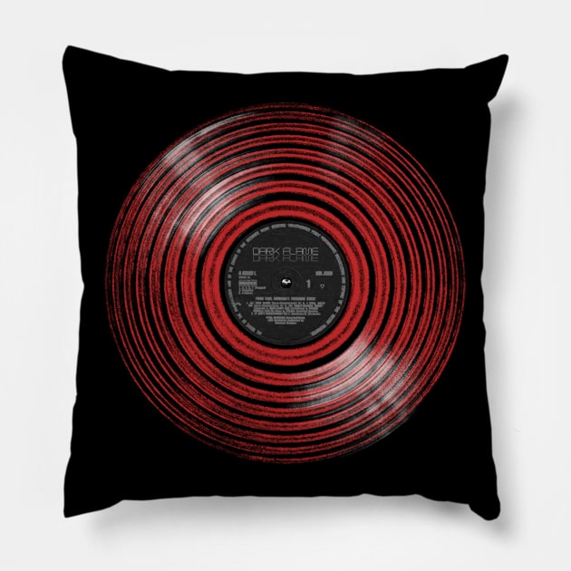 Dark Flame Vinyl Pillow by bulografik