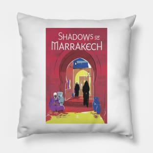 Moroccan Travel Poster: Marrakech Pillow