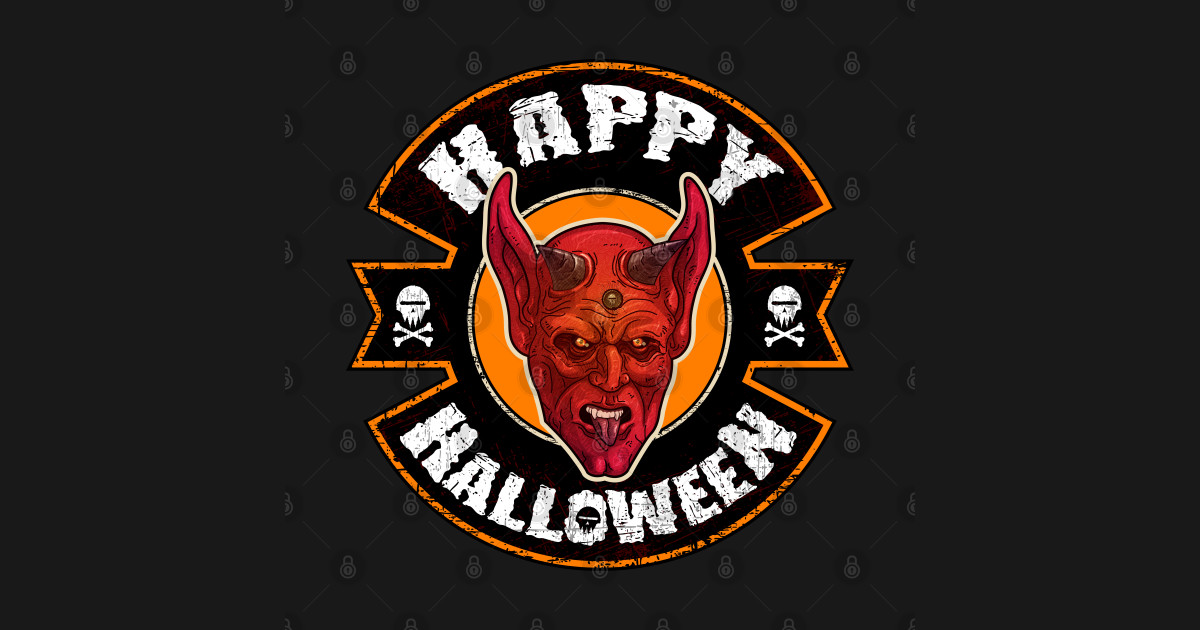 Happy Halloween, Devil, Satan Halloween TShirt TeePublic