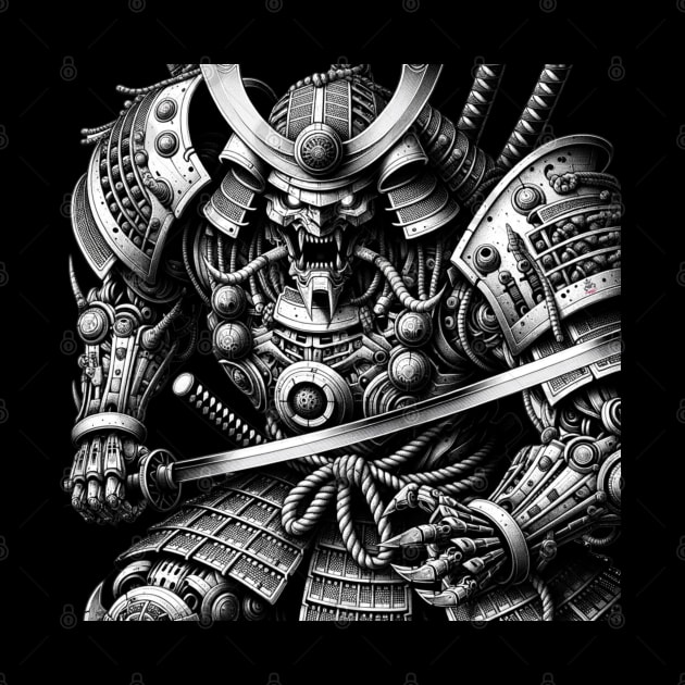 Samurai Steel Sentinel by Robot Tees