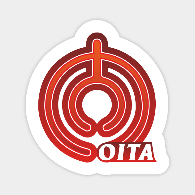 Oita Prefecture Japanese Symbol Magnet by PsychicCat