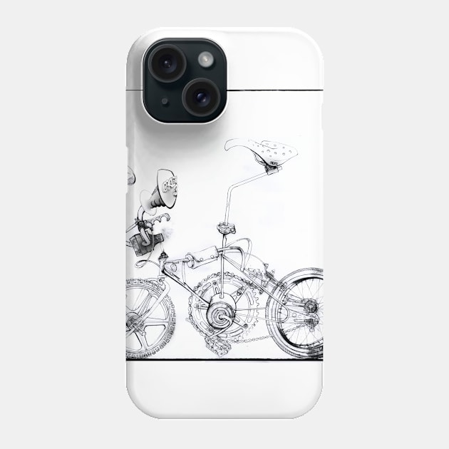 OLD SKOOL BMX Phone Case by IAN TOVEY ILLUSTRATOR