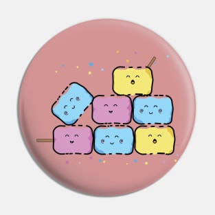 cute marshmallow Pin