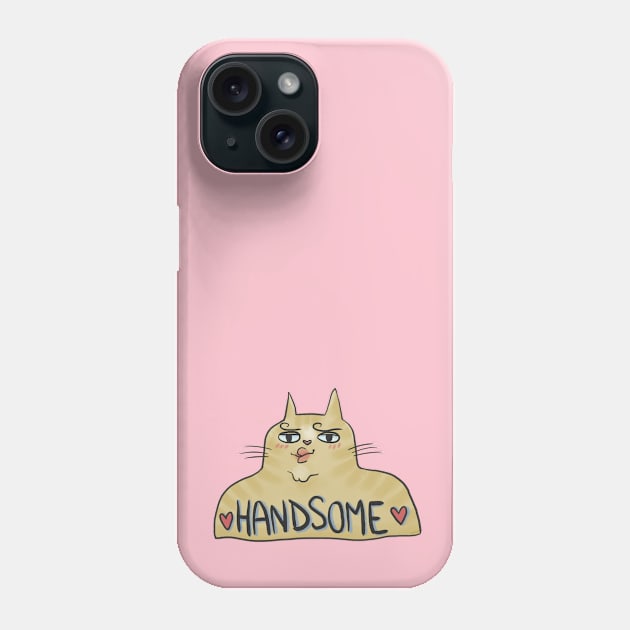 Handsome Feline Phone Case by LaGataLola