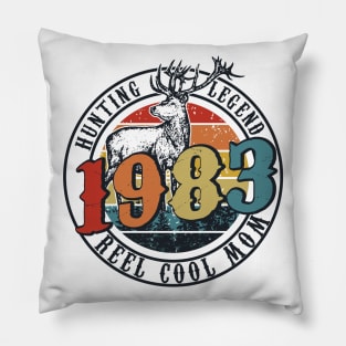 Funny Reel Cool Mom Hunting 1983 Lengend Father's Day Gift Pillow