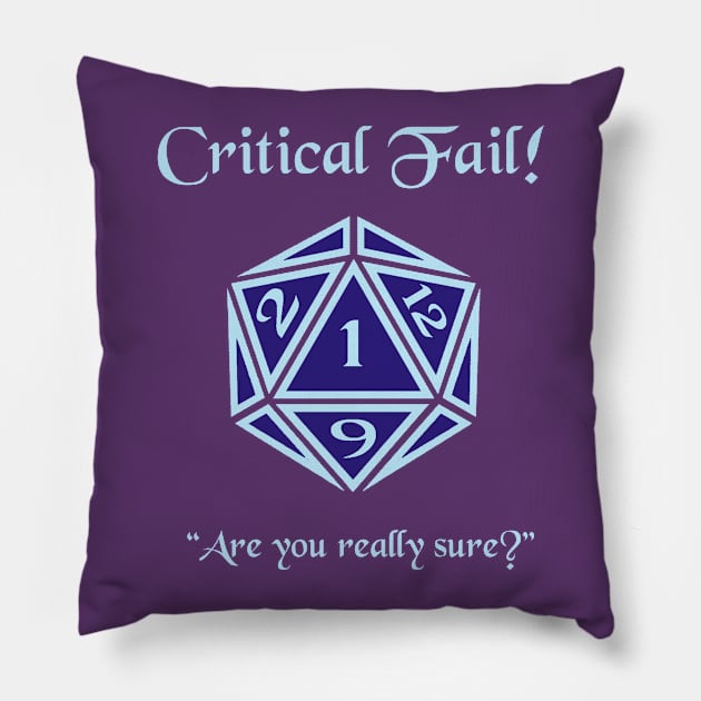 Critical Miss Pillow by DiamondsandPhoenixFire