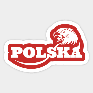 Polish Pride Gold Eagle Symbol Emblem Vinyl Decal Sticker(Orzeł Polski)