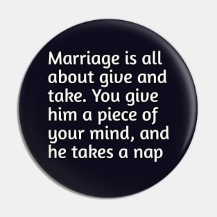 Funny marriage humour Pin