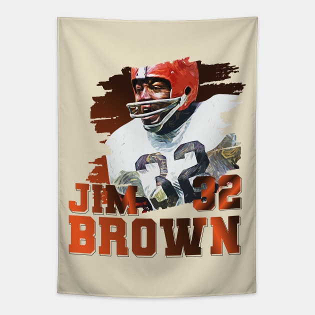 Jim Brown || 32 Tapestry by Aloenalone