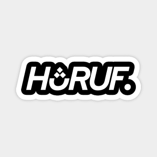 Huruf Box Logo (White) Magnet