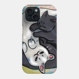 Two cats snuggling Phone Case