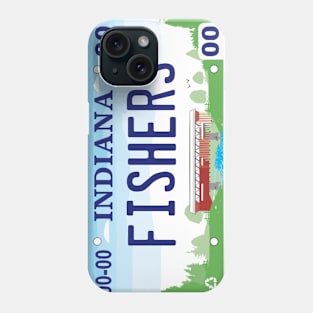 Fishers Indiana License Plate Phone Case