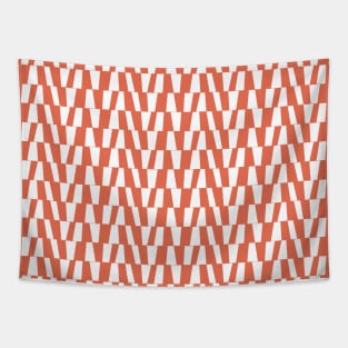 Orange Bold Geometric Pattern 3 Tapestry