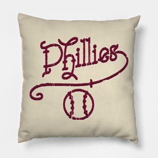 Vintage Phillies Sailor Tattoo Pillow