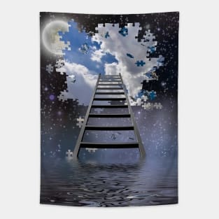 Ladder to Night Sky Tapestry
