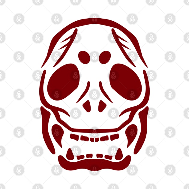 Skull Face Red by SoraLorr