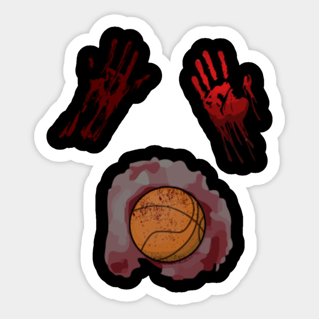 Halloween Zombie Basketball Player Zombie Ball Gift Halloween Zombie Basketball Player Zomb Adesivo Teepublic It