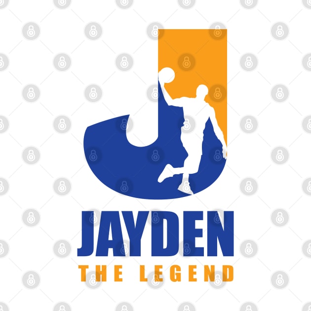 Jayden Player Basketball Your Name The Legend by Baseball Your Name