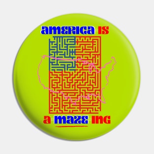 America Is A-Maze-ing 2 Pin