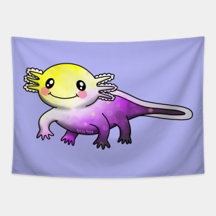 Little, nonbinary axolotl Tapestry