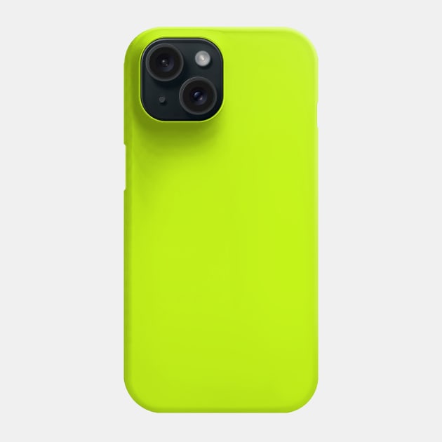 Bitter Lime Neon Green Solid Color Phone Case by podartist