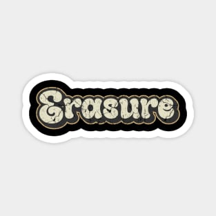 Erasure - Vintage Text Magnet