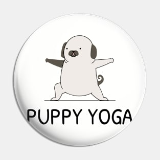 Puppy Yoga Pin