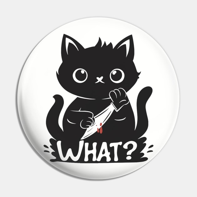 Spooky Lockdown Cat Pin by Aldrvnd