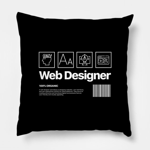 Web Designer Pillow by artslave