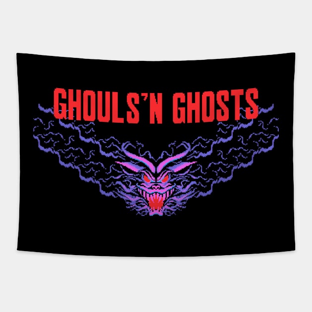 Mod.4 Arcade Ghouls 'n Ghosts Video Game Tapestry by parashop