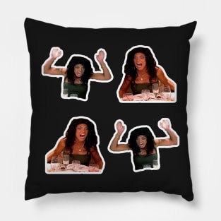 Classic Bravo Real Housewives RHONJ Teresa Giudice Table Flipping Collection Pillow