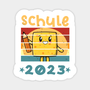 Schule 2023 1. Klasse Kawaii Schulbeginn T shirt Magnet