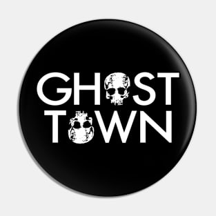 Ghost Town Haunted True Crime Podcast Pin