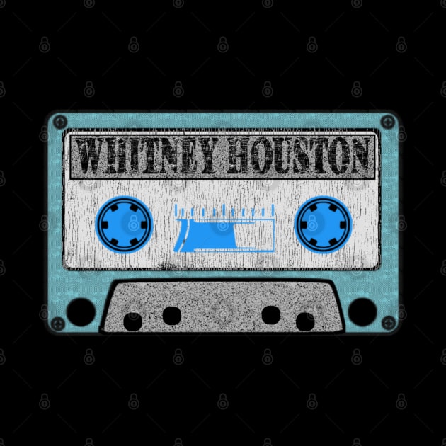 whitney housuton blue cassette by toemangaa