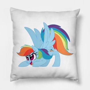 Rainbow Ready for Action Pillow