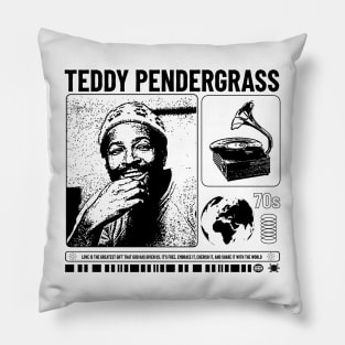 The icon of the 70s - teddy pendergrass Pillow