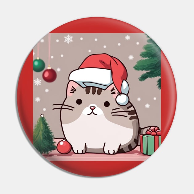 Pu-sheen Santa Kitty Pin by Love of animals