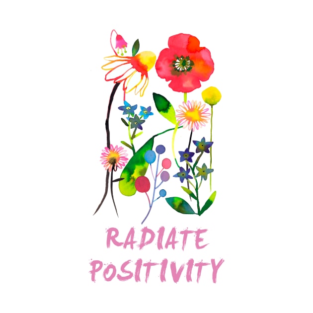 Happy Spring Flowers - positivity by ninoladesign