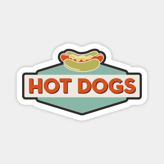 Hot Dogs Magnet by Wintrly