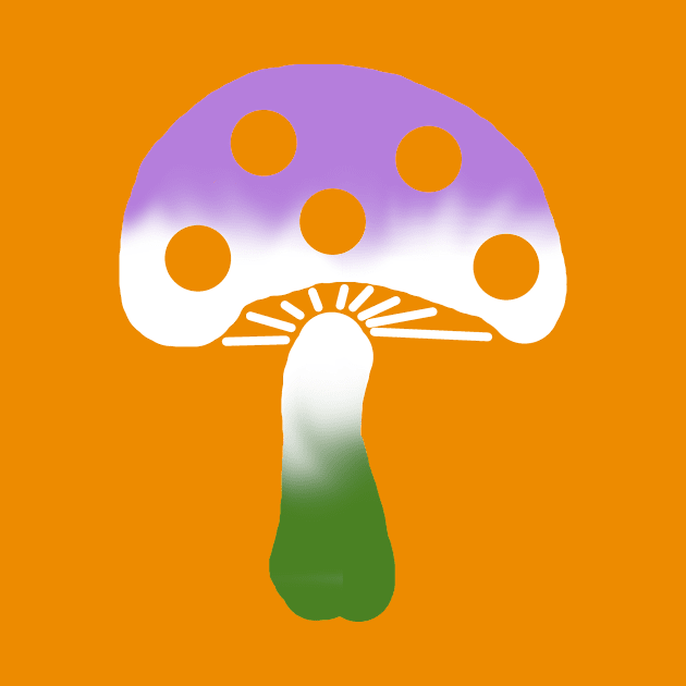 Genderqueer Pride Mushroom by LochNestFarm