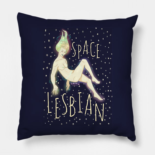 | space lesbian | Pillow by Natterbugg