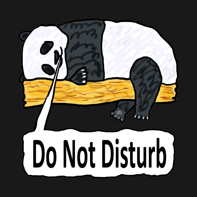 Do Not Disturb Panda by Mark Ewbie