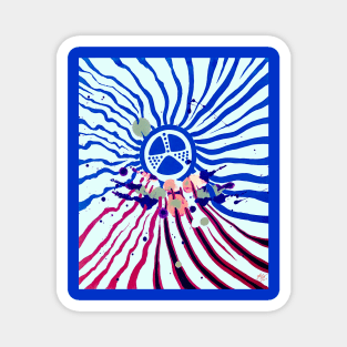 Plaintive Sun Royal Blue Magnet