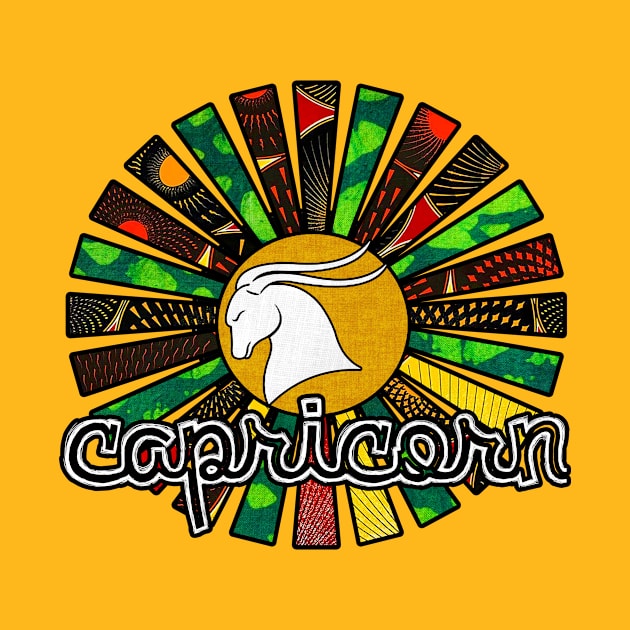 Capricorn Rasta Sunrays by artbyomega