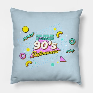 Obscure 90s References Pillow