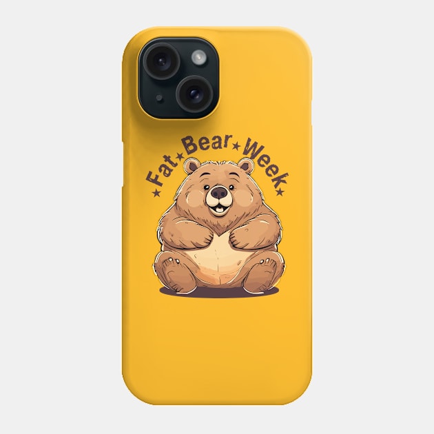 fat bear week Phone Case by Niktar_design