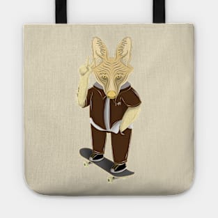 skateboarder maned wolf Tote