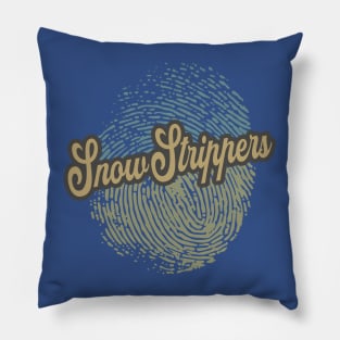 Snow Strippers Fingerprint Pillow