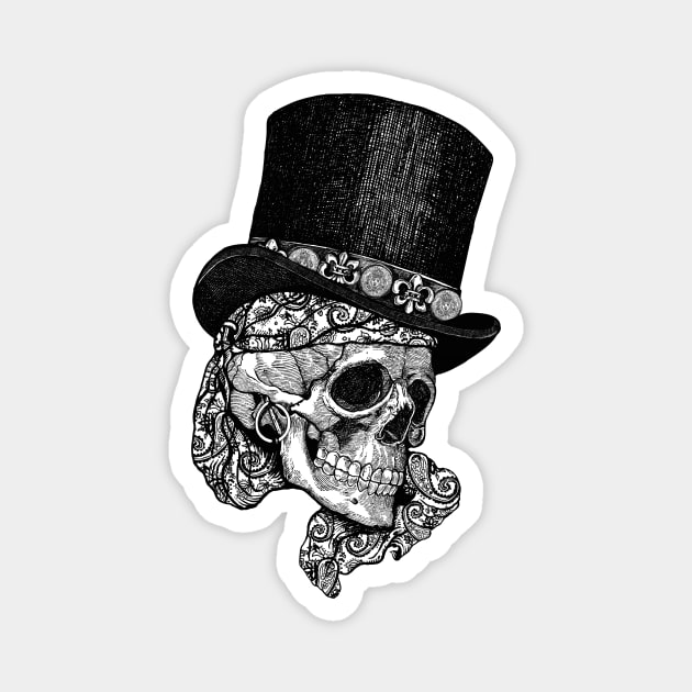 Gypsy Skull Magnet by ZugArt01