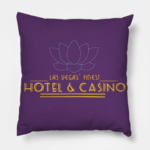 Hotel Lotus Pillow by GarBear Designs